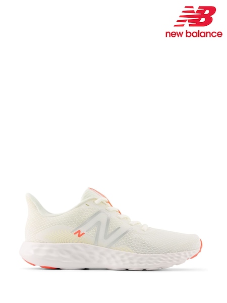 New Balance White Womens 411 V3 Trainers (F09589) | €58