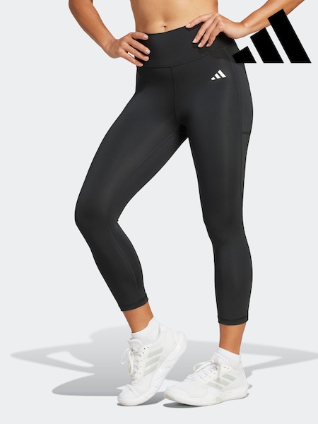 adidas Black Optime Essentials Stash 3/4 Leggings (F09666) | R$ 325