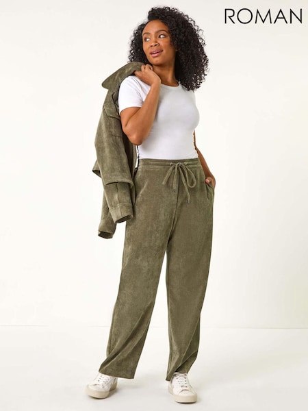 Roman Green Petite Corduroy Stretch Trousers (F09743) | 2,523 UAH