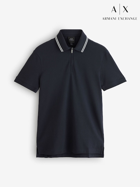 Armani Exchange Regular Fit Tipped Detail Polo Shirt (F09862) | AED466