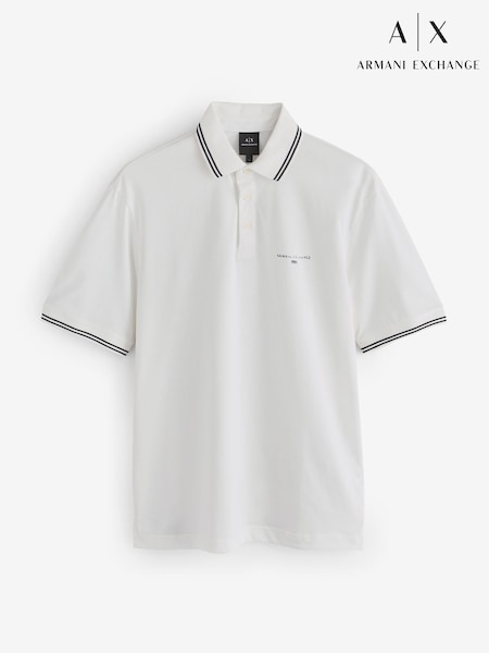 Armani Exchange Regular Fit Tipped Detail Polo Shirt (F09865) | AED466