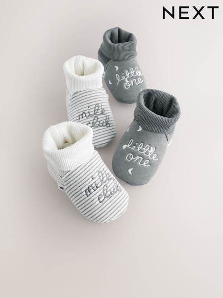 藍色牛奶俱樂部 - Baby Sock Top Bootie Shoes (0-18mths) (F09893) | HK$79