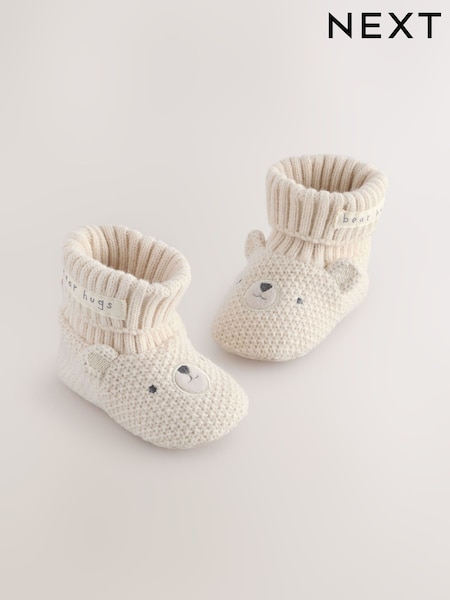 Neutral Bear Baby Sock Top Boot Shoes (0-18mths) (F09904) | €14