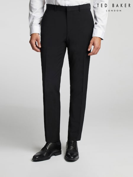 Ted Baker Tailoring Premium Panama Slim Suit Black Trousers (F09918) | kr1 856