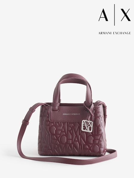 Armani Exchange Burgundy Red Logo Tote Bag (F09919) | 191 €