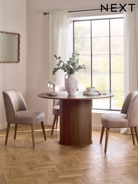 Dark Natural Smoked Oak Conway 4-6 Seater Dining Table (F09982) | €975