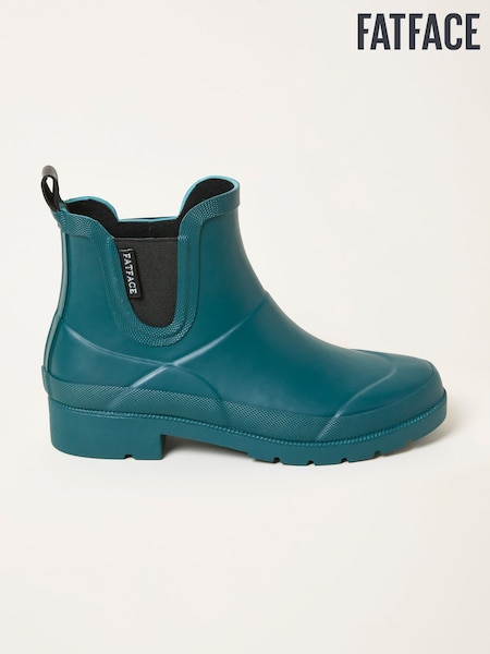 FatFace Teal Blue Rubber Ankle Welly (F11101) | €52