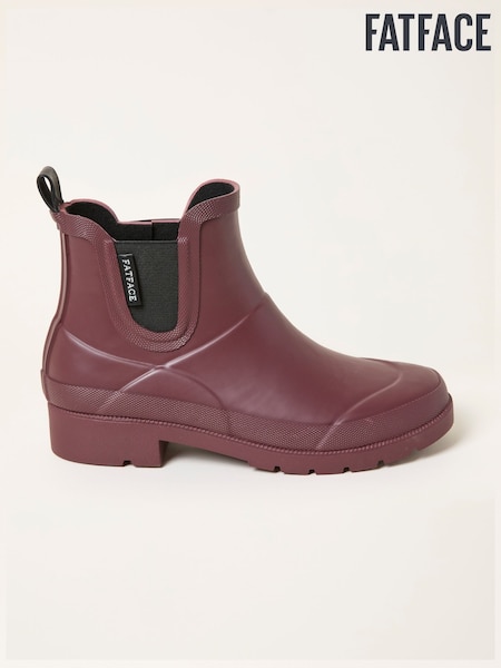 FatFace Burgundy Red Rubber Ankle Welly (F11104) | €52