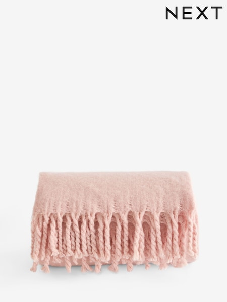Pink Embroidered Candycane Cosy Throw (F11178) | 157 QAR - 216 QAR