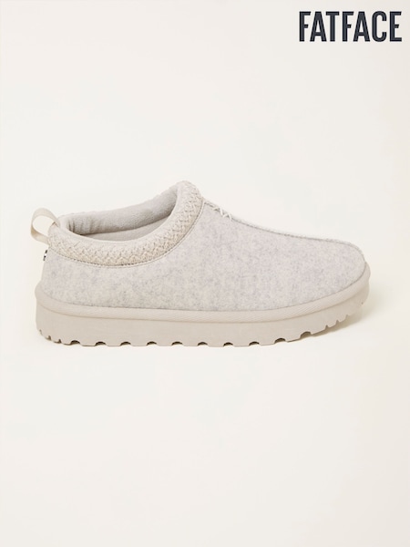 FatFace Lyra Grey Felt Mule Slipper (F11305) | €56