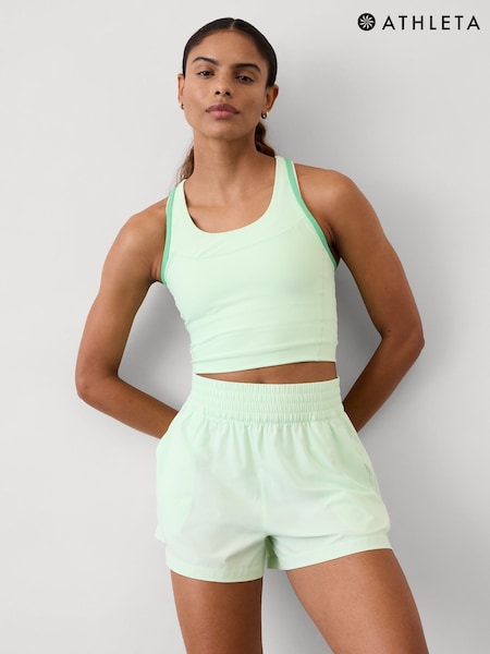 Athleta Green High Waisted Weekender Run Short (F11354) | €53