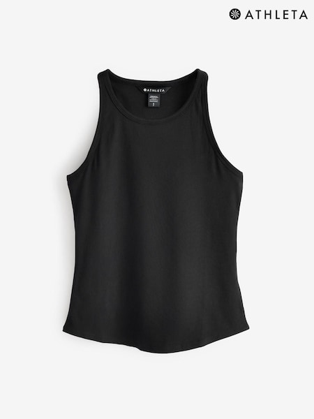 Athleta Black Signature Rib Tank Top (F11356) | €50