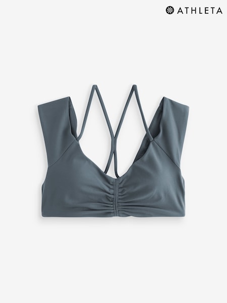 Athleta Gathered Built-In Bra Crop T-Shirt (F11384) | 71 €