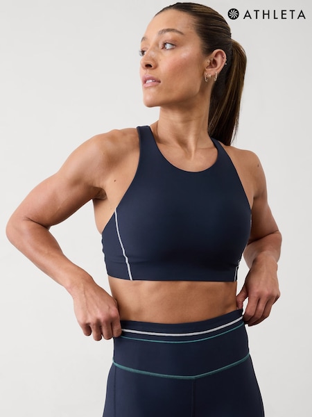 Athleta Navy Blue Flex Spacer Tipped Bra A-C (F11401) | €79