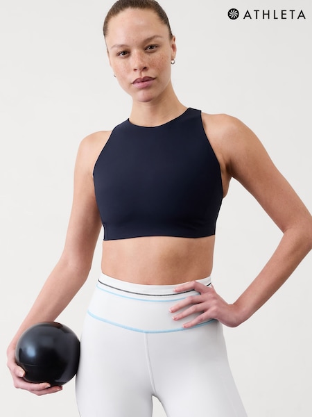 Athleta Navy Blue Flex Spacer Tipped Bra D-DD (F11414) | €86