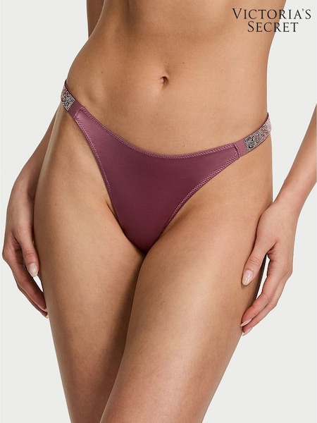 Victoria's Secret Purple Vapor Ombre Thong Shine Strap Knickers (F11517) | €22.50