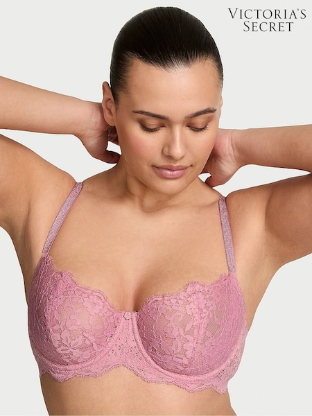Victoria's Secret Dusk Mauve Pink Unlined Balcony Twinkle Strap Bra (F11525) | €56