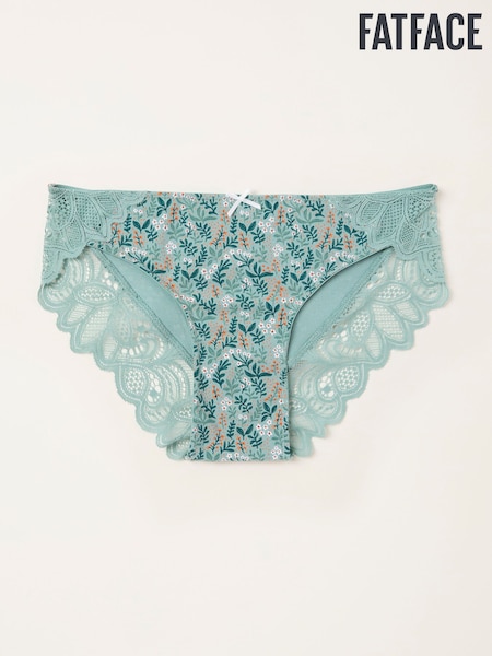 FatFace Green Haze Busy Bloom Brazillian Knickers (F11631) | €12