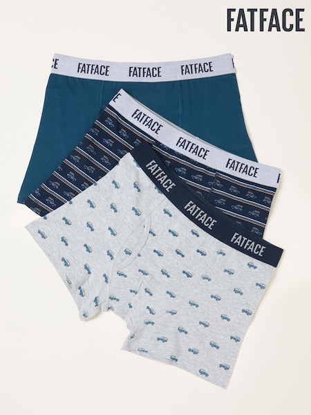 FatFace Grey 3 Pack of Off Roader Boxers (F11667) | R$ 295
