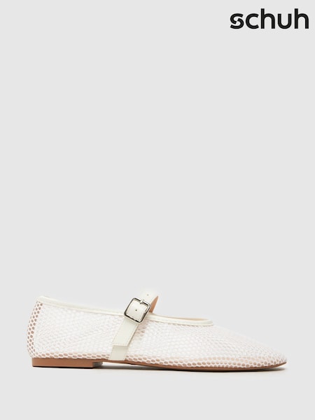 Alb - Balerină Schuh Larra Mesh (F11761) | 209 LEI