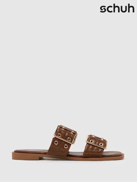 Marrón - Schuh Tenika Hardwear Mule Black Sandals (F11770) | 50 €