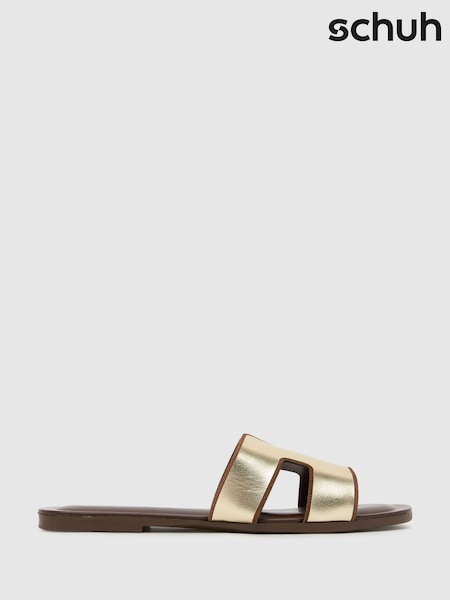 Schuh Tandra Leather Mule Sandals (F11773) | R$ 345