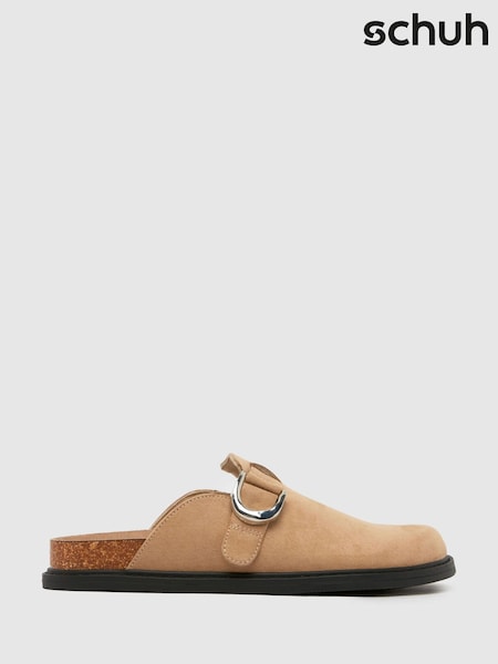 Schuh Tora Closed Toe Mule Brown Sandals (F11786) | €44