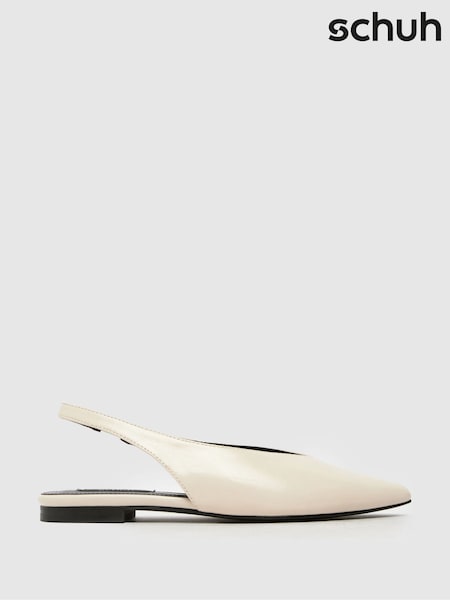 Alb - cu baretă pe gleznă vârf Pantofi Schuh Dantelă (F11787) | 223 LEI