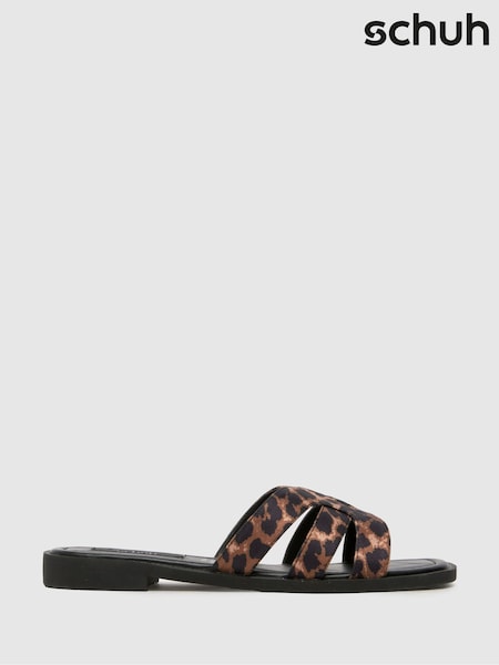 Schuh Trisha Flat Mule Black Sandals (F11805) | 1,502 UAH