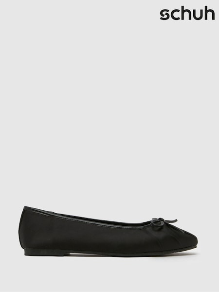 Schuh WF Leilani Ruched Black Ballerinas (F11827) | 38 €