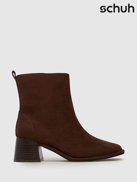 Schuh WF Bowie Block Brown Boots (F11832) | 372 LEI