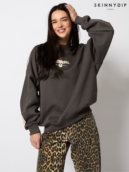 Skinnydip Green Anitisocial Sweatshirt (F11907) | ₪176