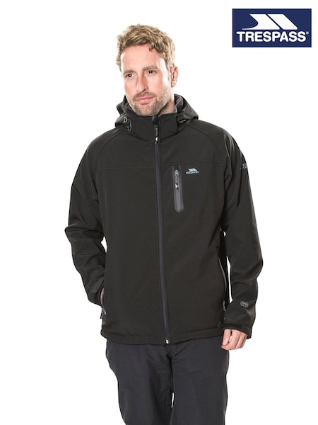 Trespass Male Accelerator Ii Softshell Black Jacket (F12136) | ‏347‏₪