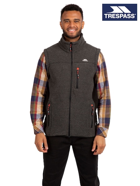 Trespass Male Jynxless Fleece Black Gilet (F12140) | R$ 285