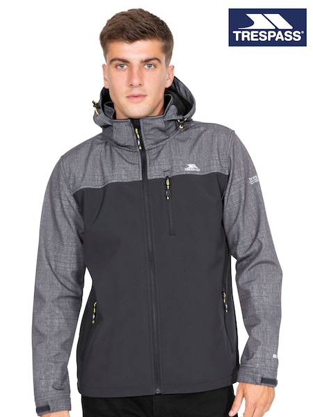 Trespass Male Grey Abbott Softshell Jacket (F12173) | AED402