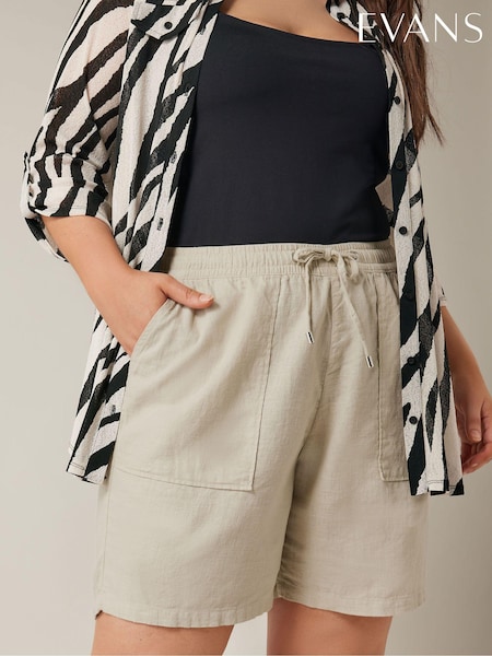 טבעי - Evans Linen Shorts (F12192) | ‏141‏₪