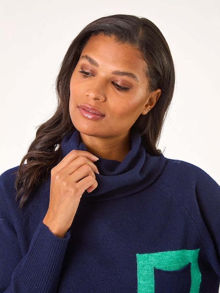 Roman Pocket Detail Knit Jumper (F12297) | 313 LEI