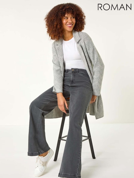 Roman Revere Collared Knit Cardigan (F12404) | 84 €