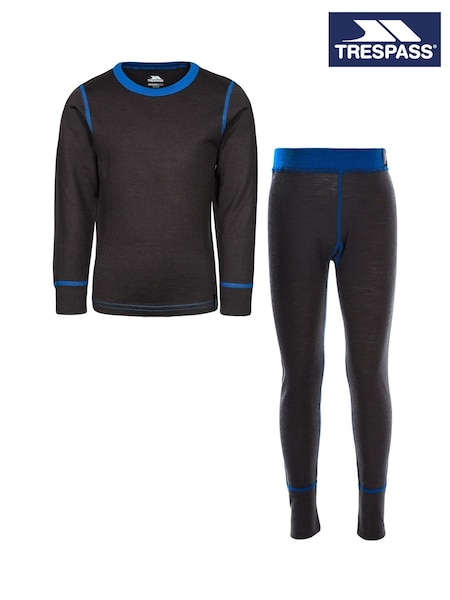 Trespass Unisex Kids Grey Bamba Merino Wool Base Layer Set (F12407) | €44