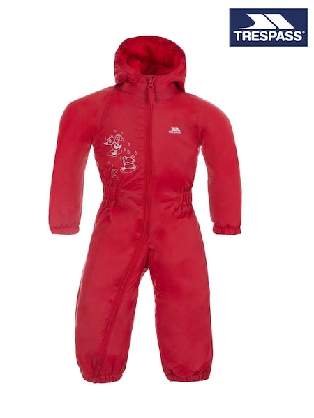 Trespass Babies Red Dripdrop Rain Suit (F12410) | ‏131‏₪