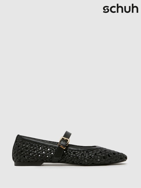 Schuh Lexie Woven Black Ballerinas (F12433) | R$ 445