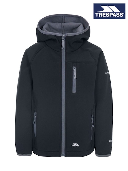 Trespass Kids Kian Softshell Black Jacket (F12435) | €42