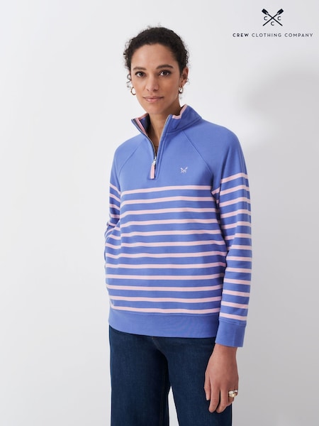 Crew Clothing Company Blue Chrome Half Zip Sweatshirt (F12512) | 3,545 UAH