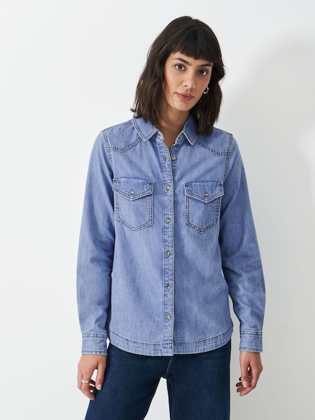 Crew Clothing Blue Denim 100% Cotton Shirt (F12516) | €75