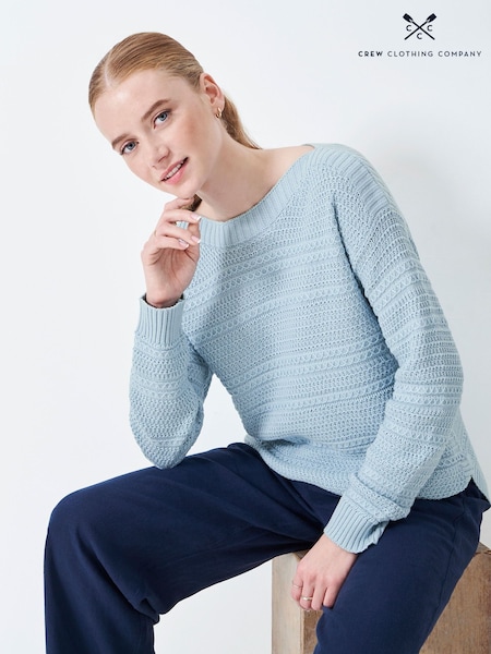 Crew Clothing Blue Stitch Detail Jumper (F12540) | €62
