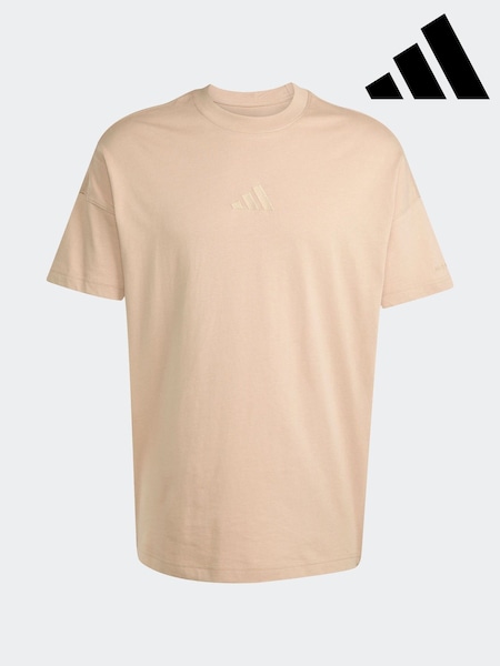 adidas Brown ALL SZN T-Shirt (F12569) | AED134