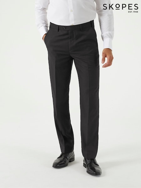 Skopes Black Tailored Fit Farnham Suit Trousers (F12608) | 341 QAR