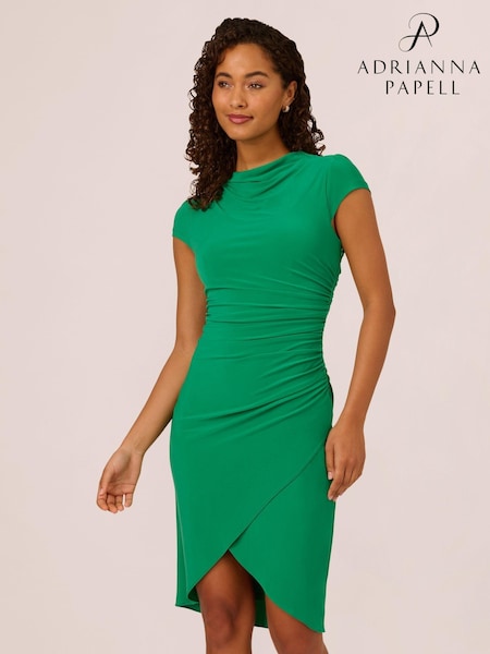 Adrianna Papell Green Tulip Hem Short Dress (F12627) | 7,750 UAH