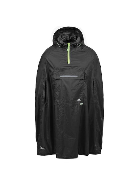 Trespass Unisex Qikpac Packaway Black Poncho (F12633) | 1 682 грн