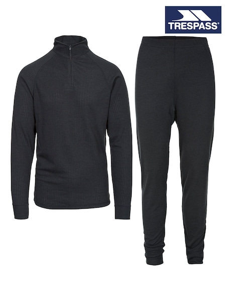 Trespass Adults Unite360 Black Base Layer Set (F12634) | 33 €